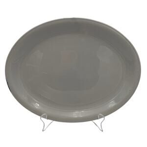 Vintage Jubilee Platter Mist Gray by Homer Laughlin USA 13 5/8"